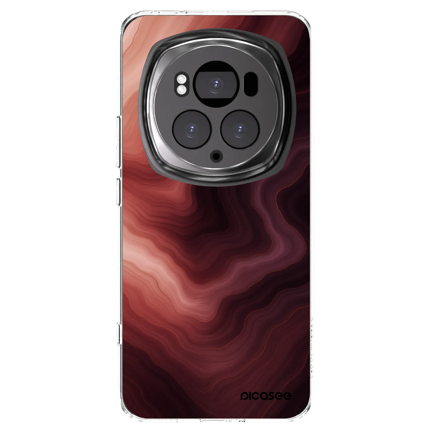 Picasee silikonski prozorni ovitek za Honor Magic6 Pro - Rouge