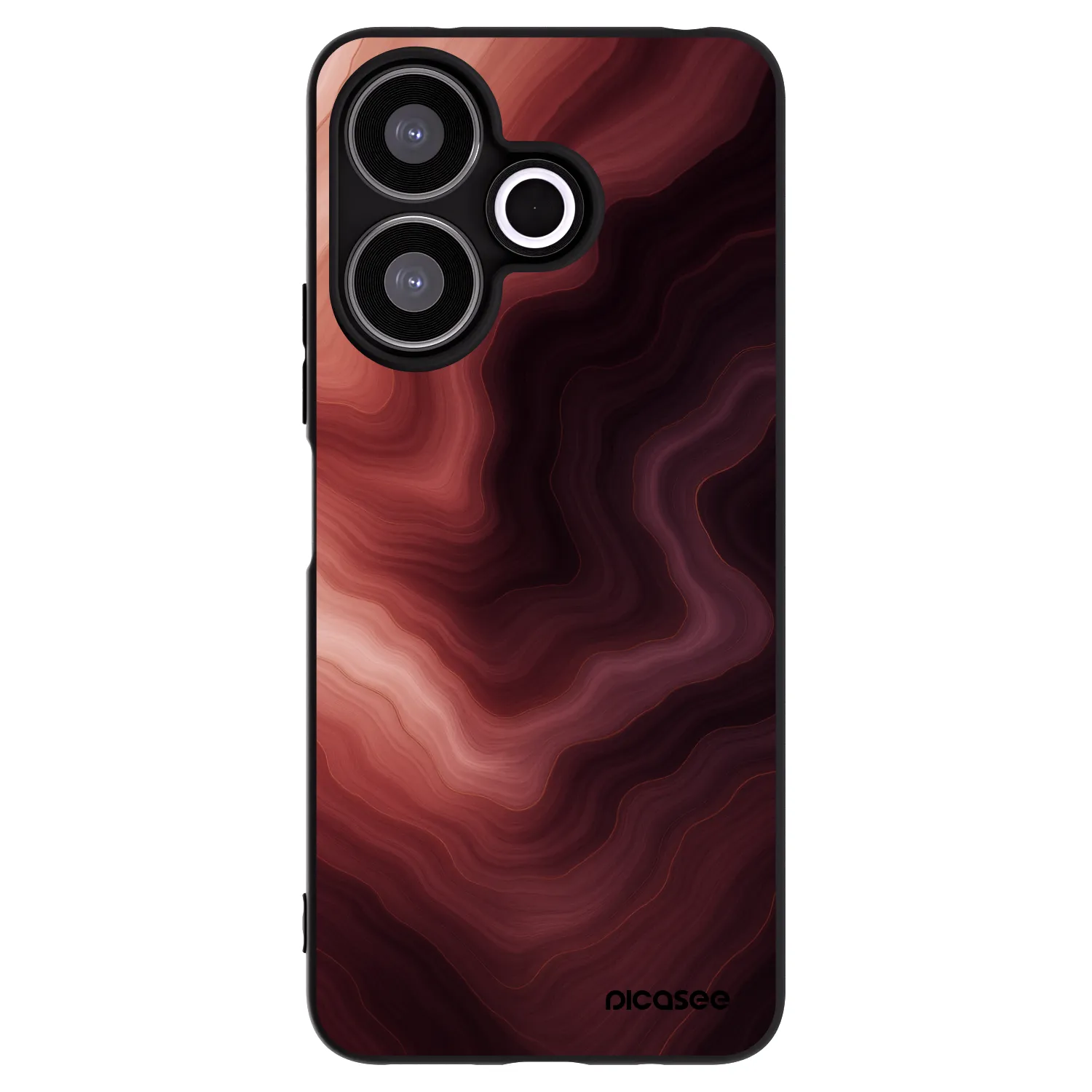 Picasee silikonski črni ovitek za Xiaomi Redmi 13 4G - Rouge