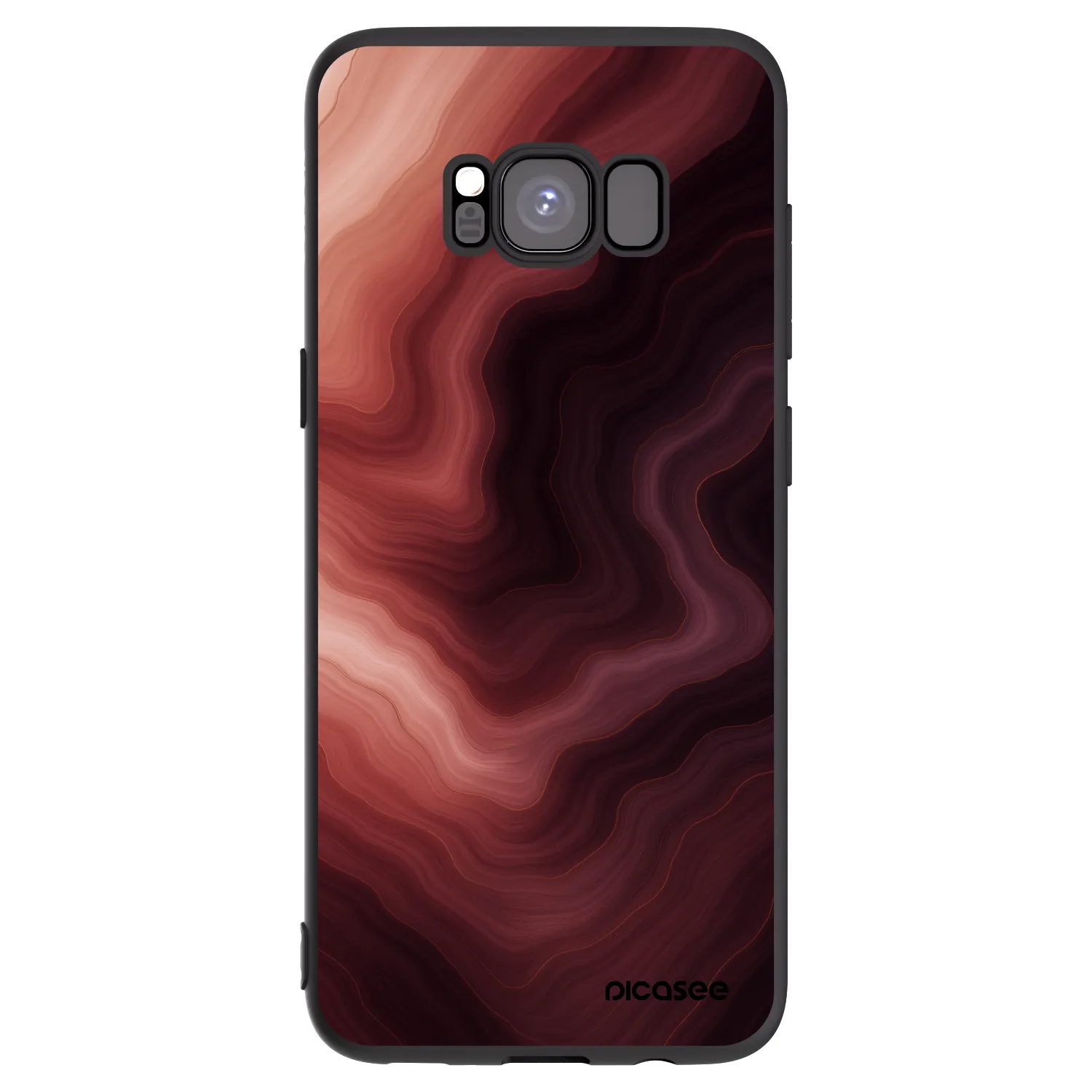 Picasee silikonski črni ovitek za Samsung Galaxy S8 G950F - Rouge