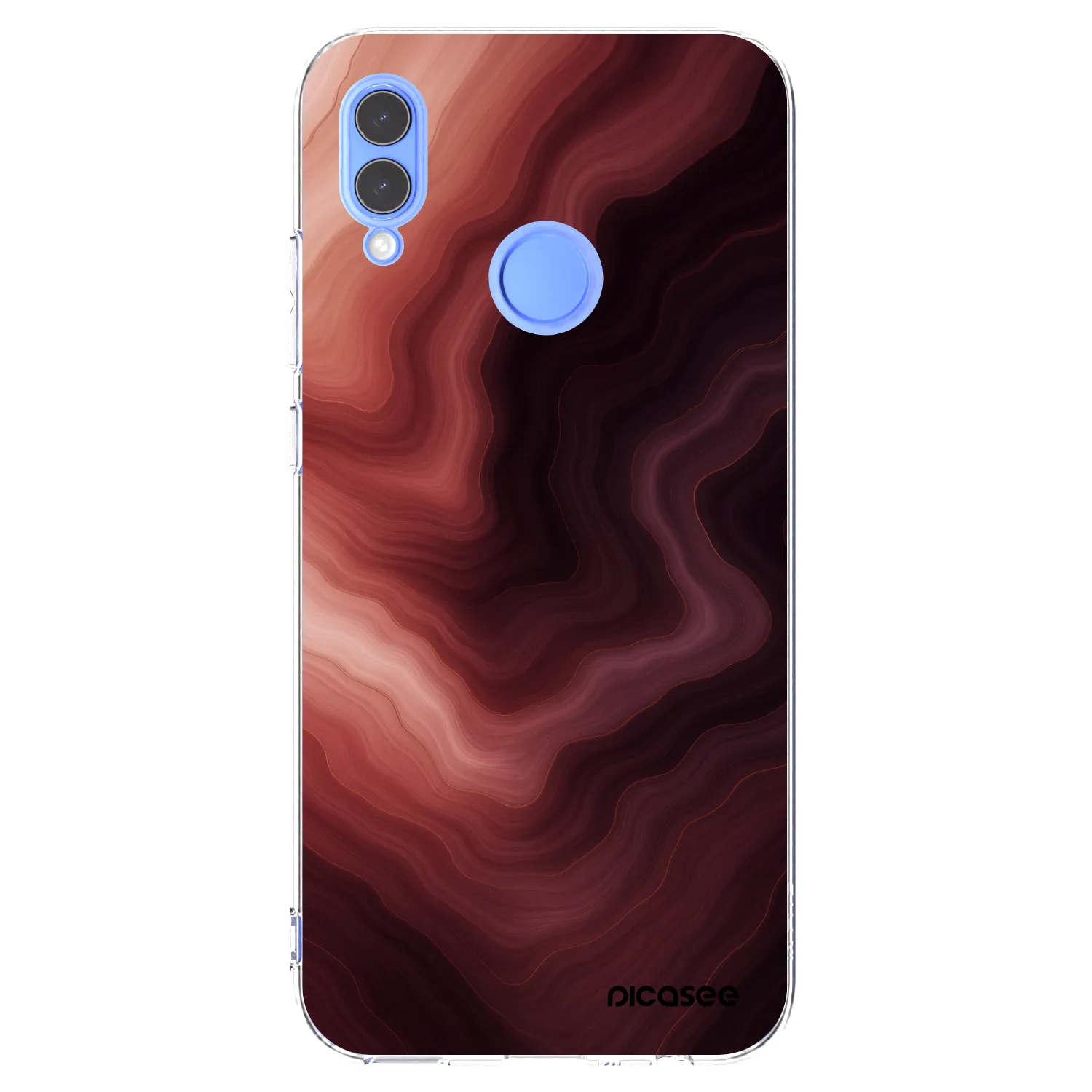 Picasee silikonski prozorni ovitek za Huawei P Smart 2019 - Rouge