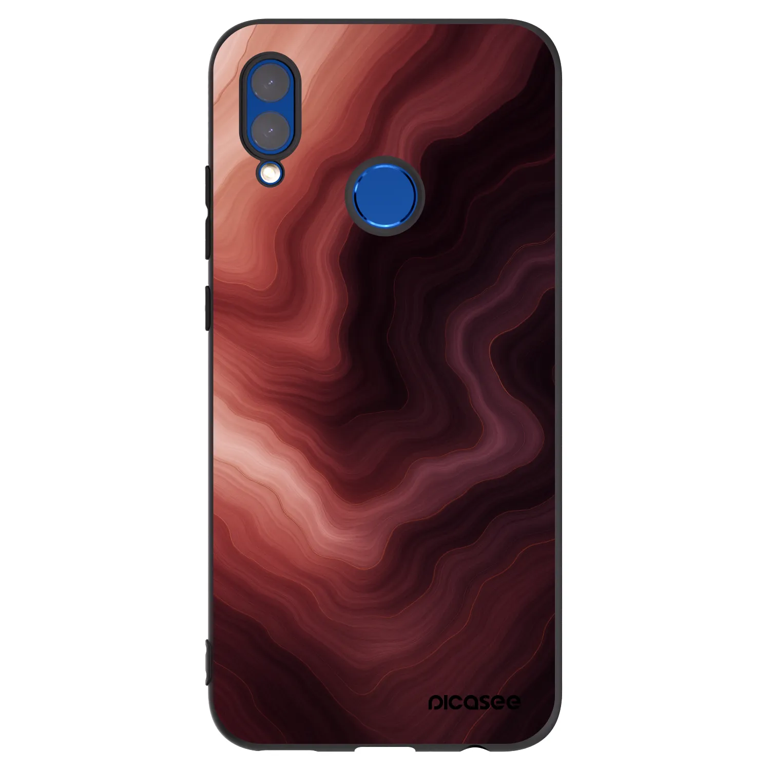 Picasee silikonski črni ovitek za Honor 10 Lite - Rouge