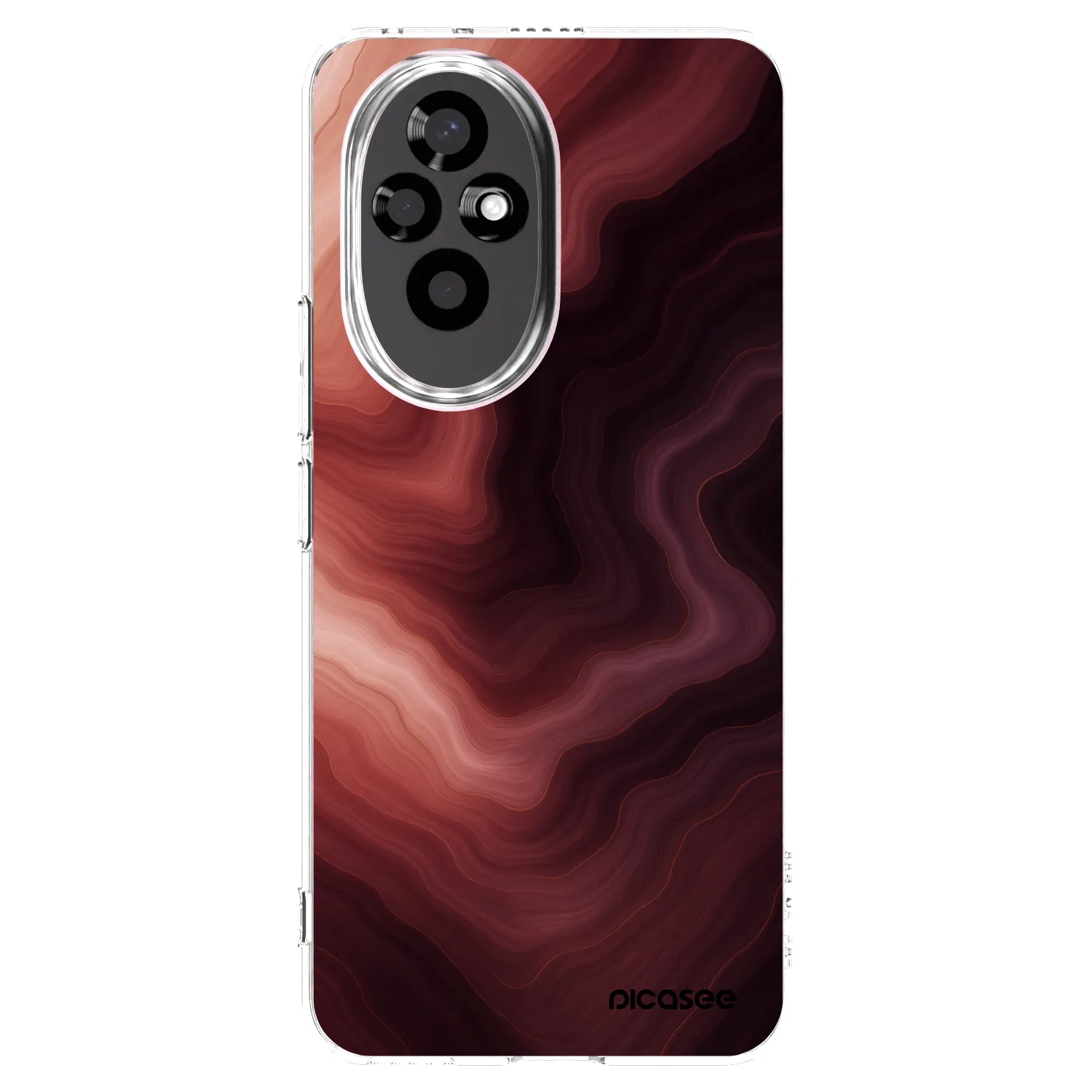 Picasee silikonski prozorni ovitek za Honor 200 5G - Rouge