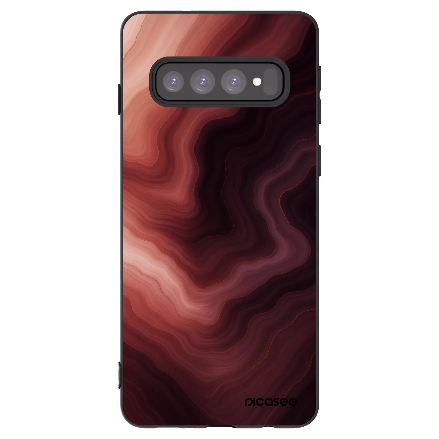 Picasee silikonski črni ovitek za Samsung Galaxy S10 G973 - Rouge