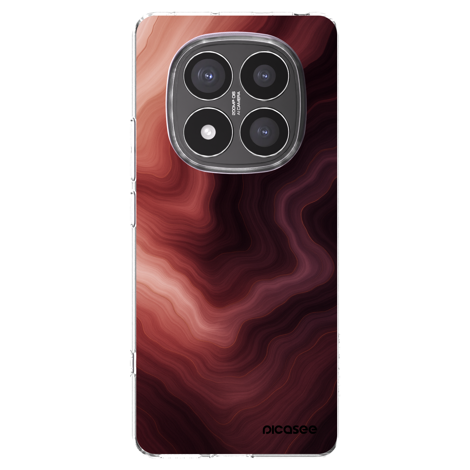 Picasee silikonski prozorni ovitek za Xiaomi Redmi Note 14 Pro+ 5G - Rouge