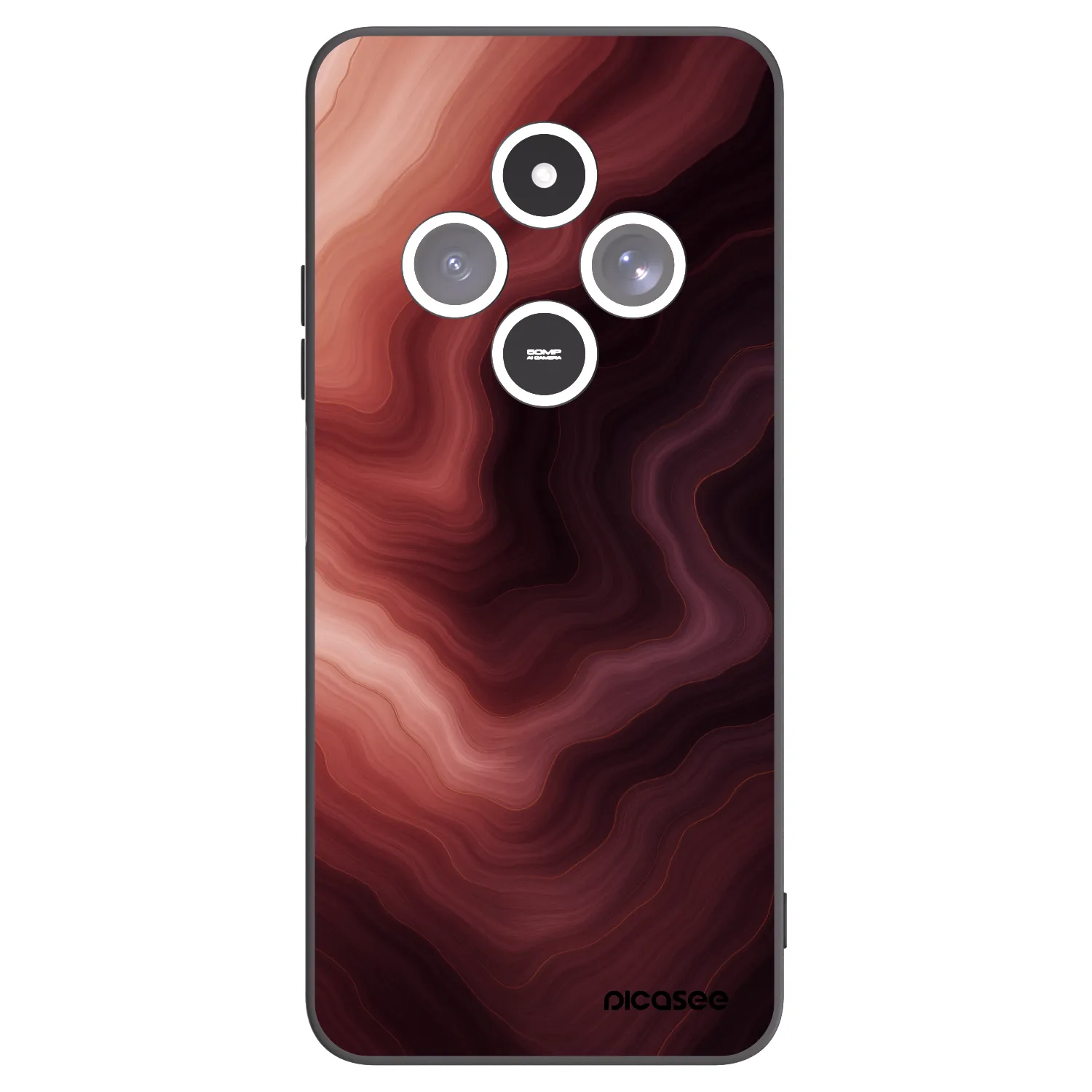 Picasee silikonski črni ovitek za Xiaomi Redmi 14C - Rouge