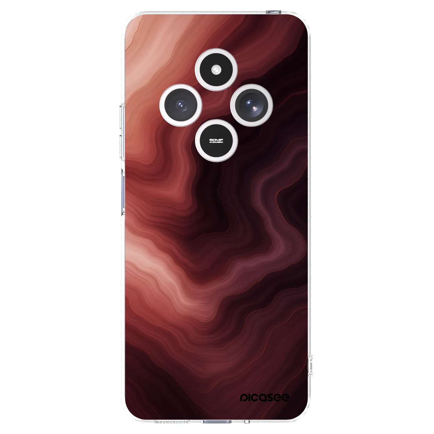 Picasee silikonski prozorni ovitek za Xiaomi Redmi 14C - Rouge