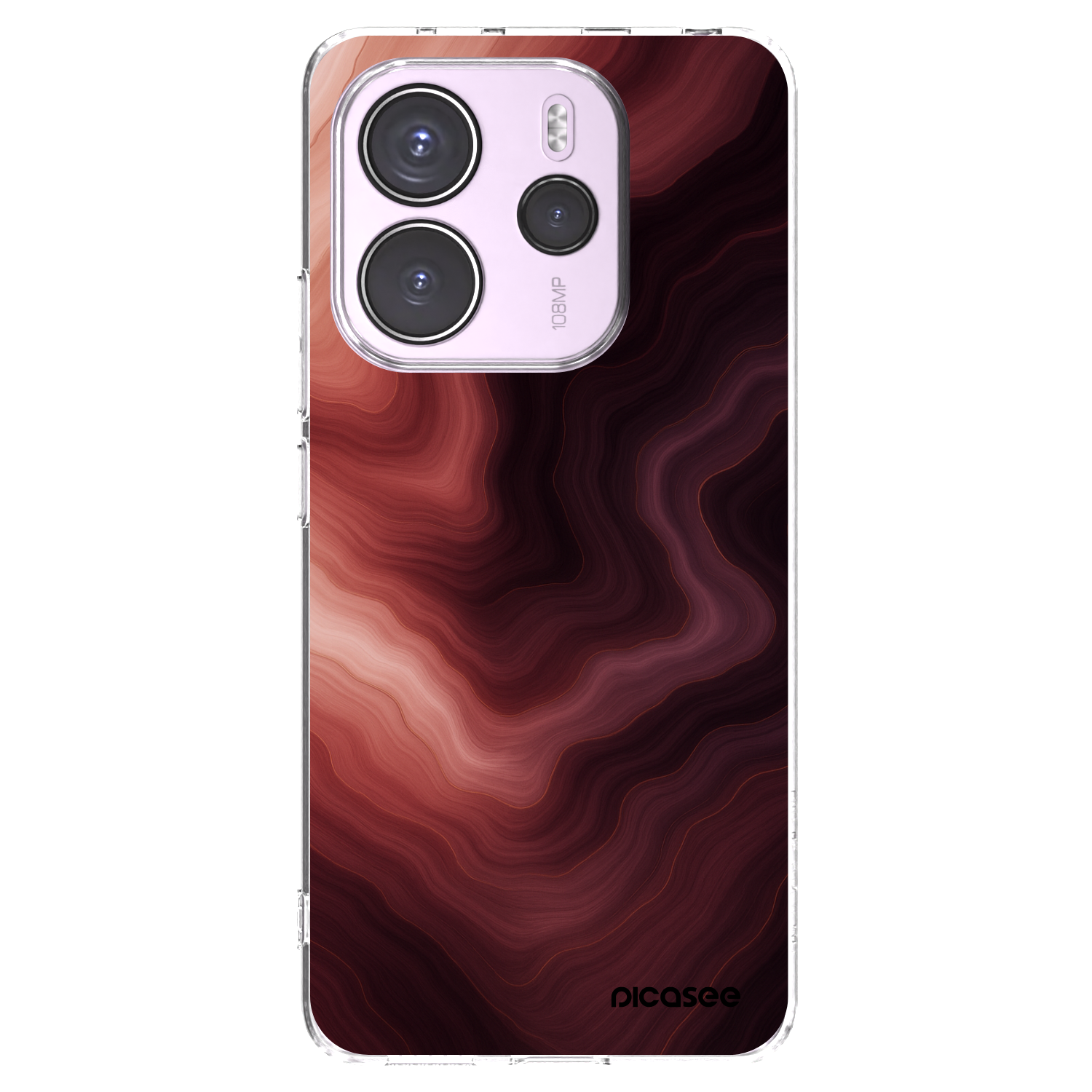 Picasee silikonski prozorni ovitek za Xiaomi Redmi Note 14 4G - Rouge