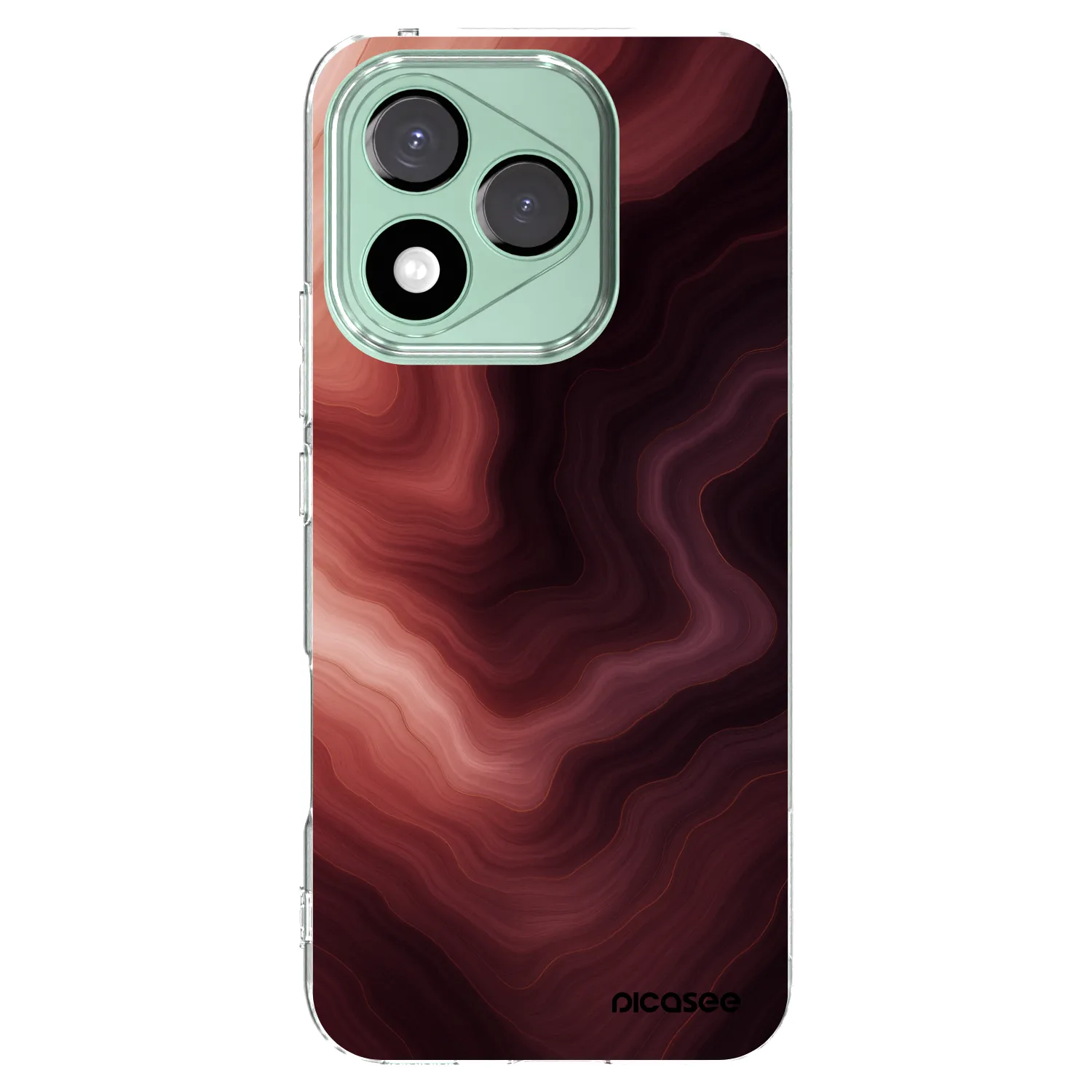 Picasee silikonski prozorni ovitek za Honor 400 Lite 5G - Rouge