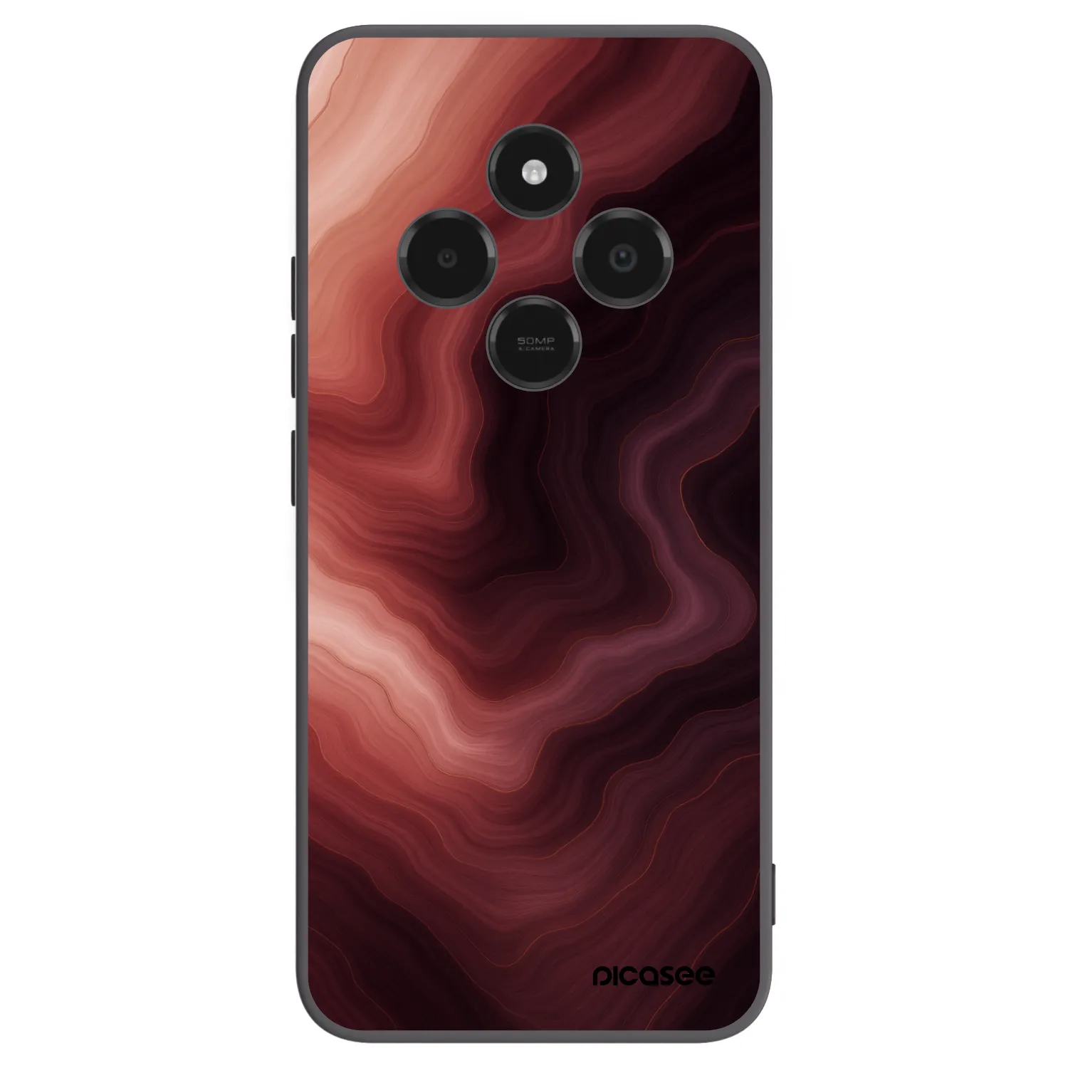 Picasee silikonski črni ovitek za Xiaomi Poco C75 - Rouge