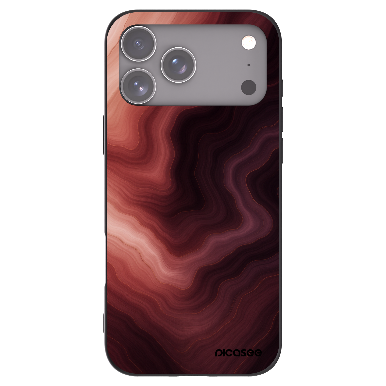 Picasee silikonski črni ovitek za Apple iPhone 17 Pro Max - Rouge
