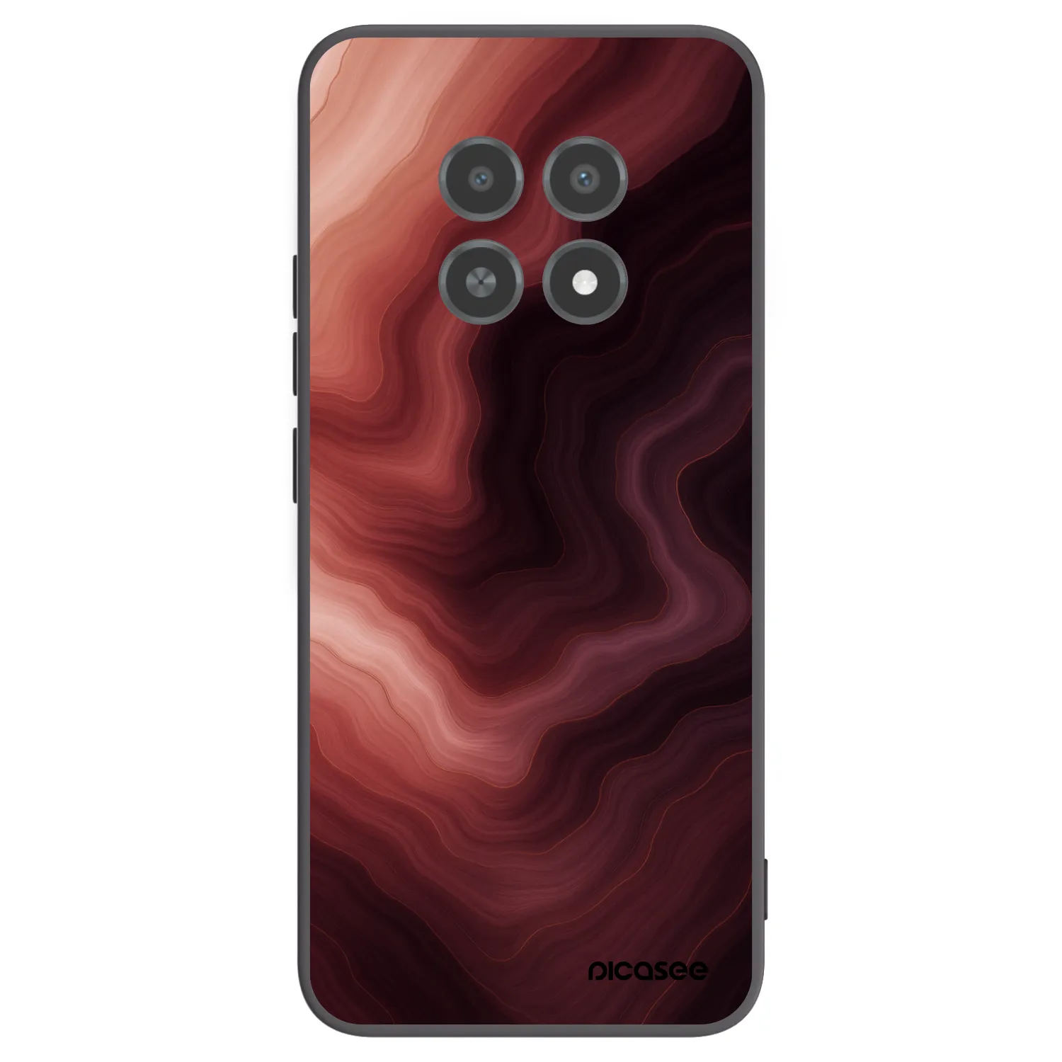 Picasee silikonski črni ovitek za Realme 12X - Rouge