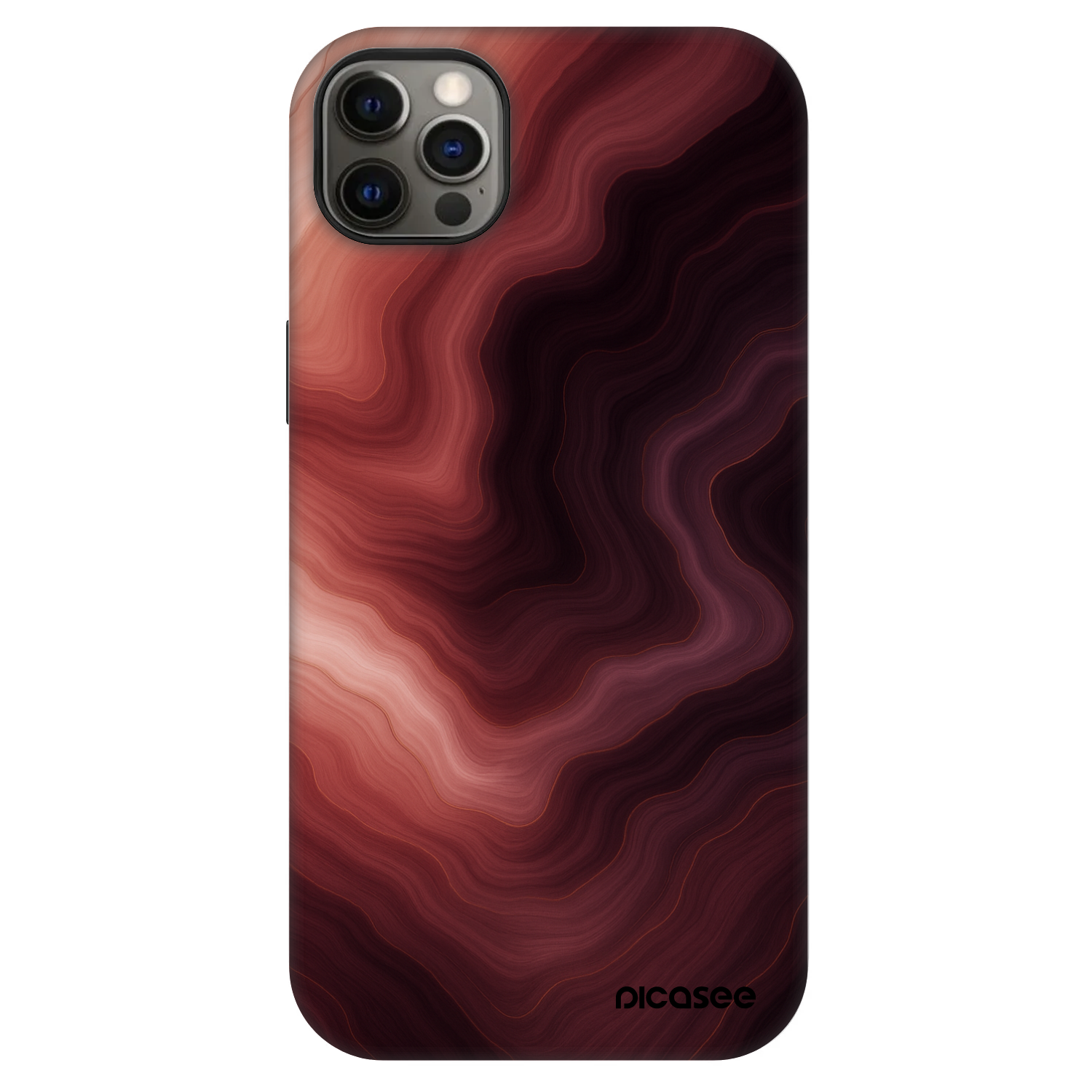 Picasee Fashion Case MagSafe za Apple iPhone 12 Pro Max - Rouge