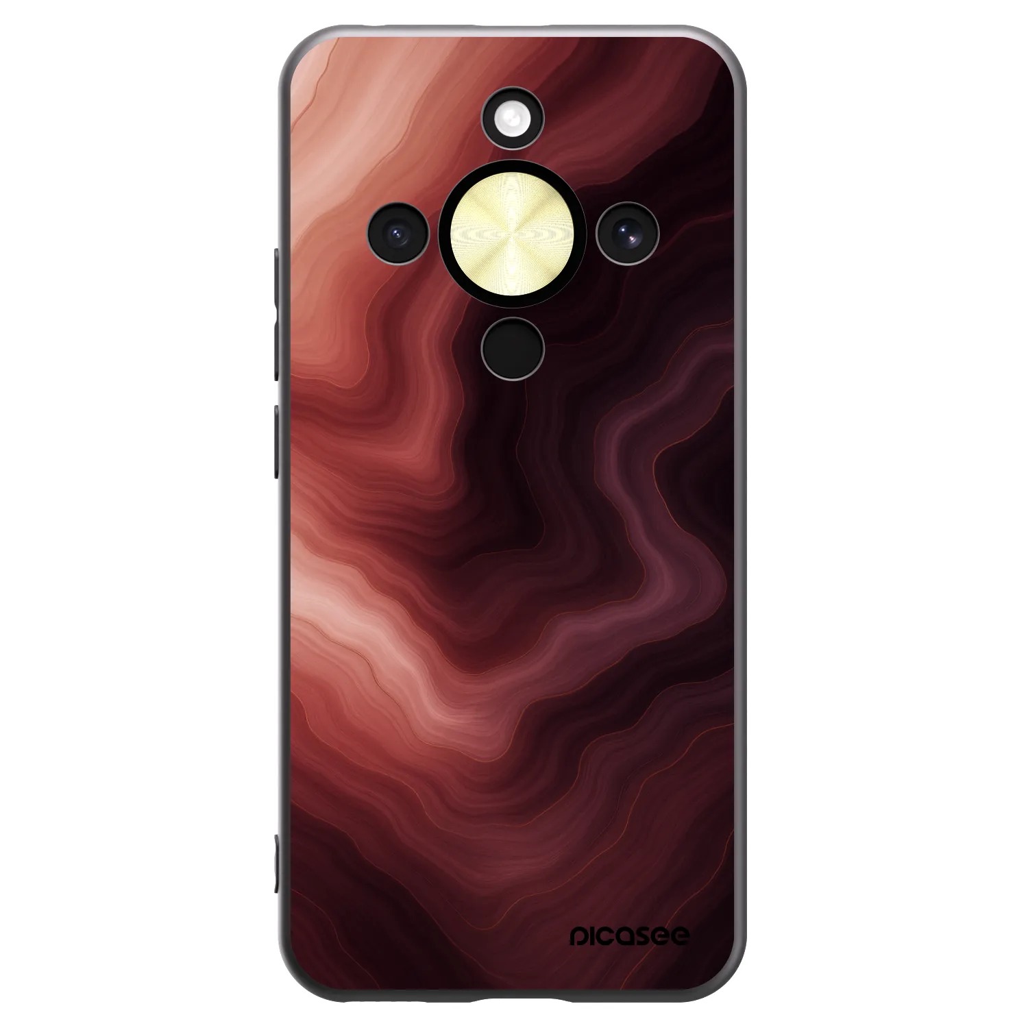 Picasee silikonski črni ovitek za Honor Magic8 Lite 5G - Rouge