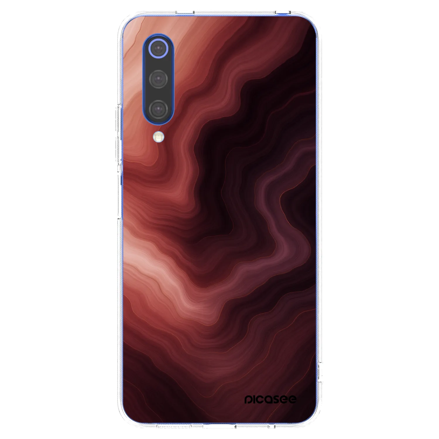 Picasee silikonski prozorni ovitek za Xiaomi Mi 9 SE - Rouge