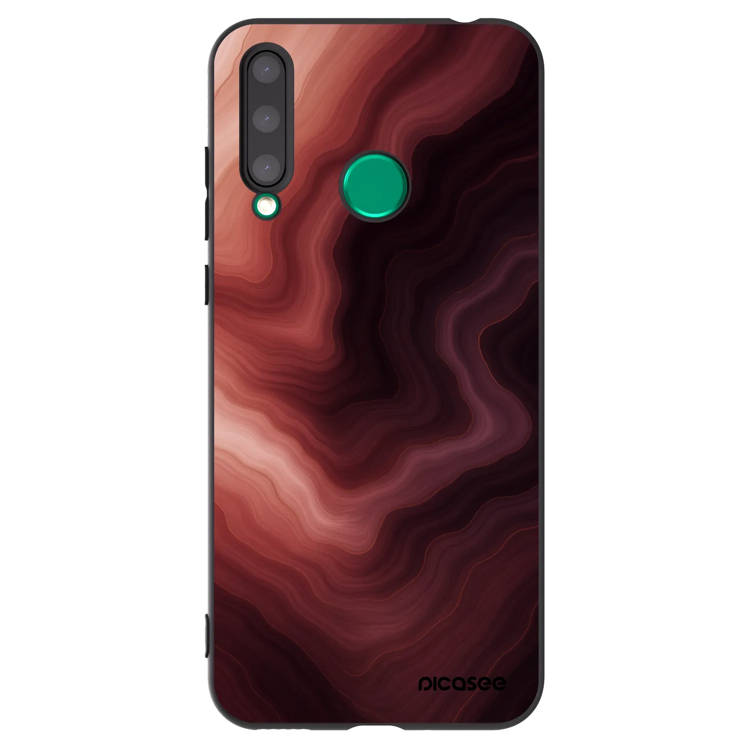 Picasee silikonski črni ovitek za Honor 20 Lite - Rouge