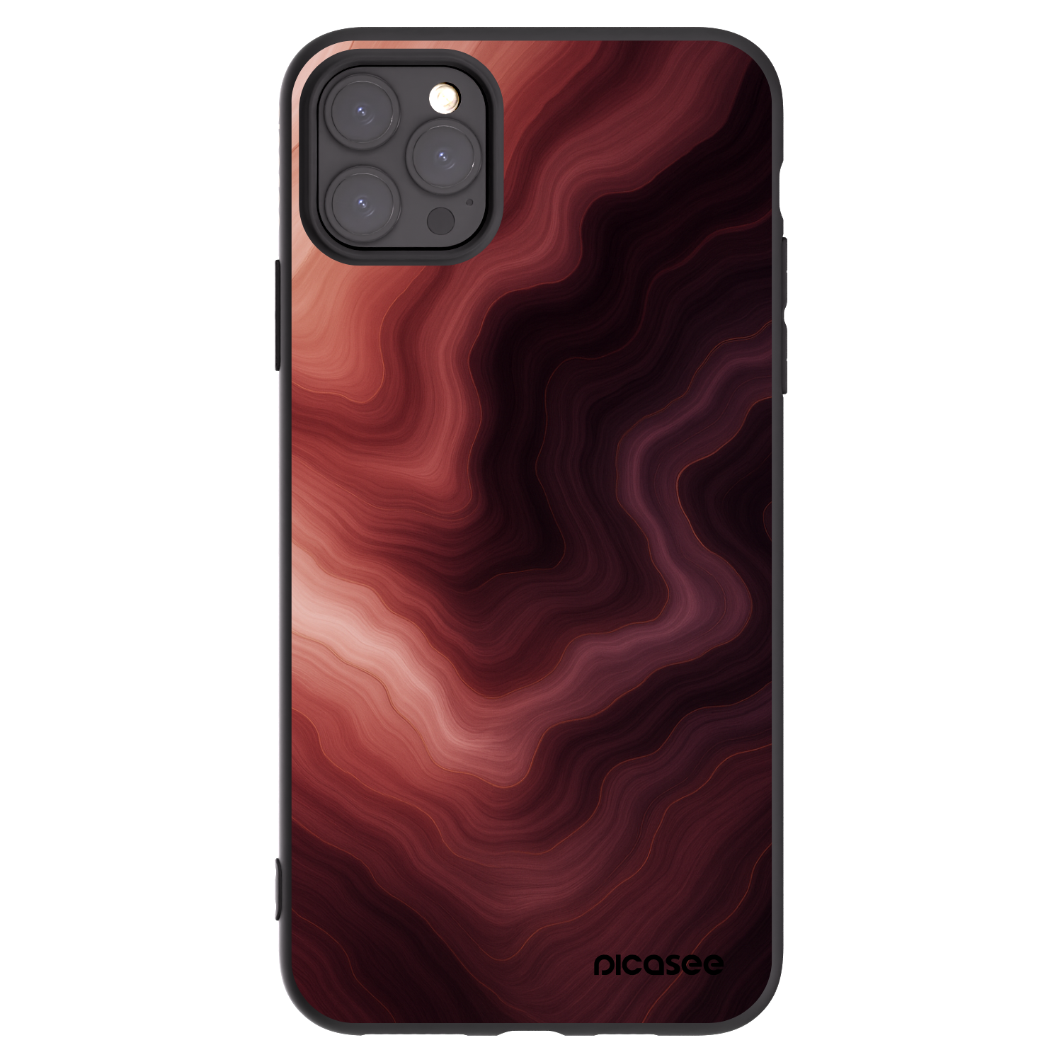 Picasee silikonski črni ovitek za Apple iPhone 11 Pro Max - Rouge