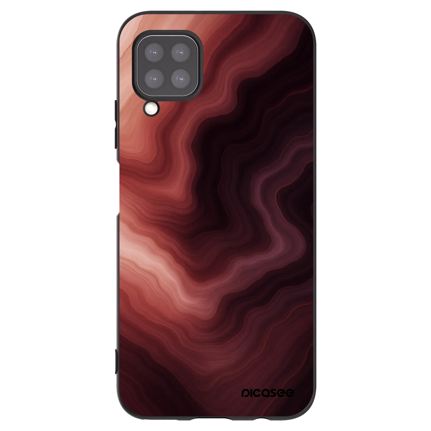 Picasee silikonski črni ovitek za Huawei P40 Lite - Rouge