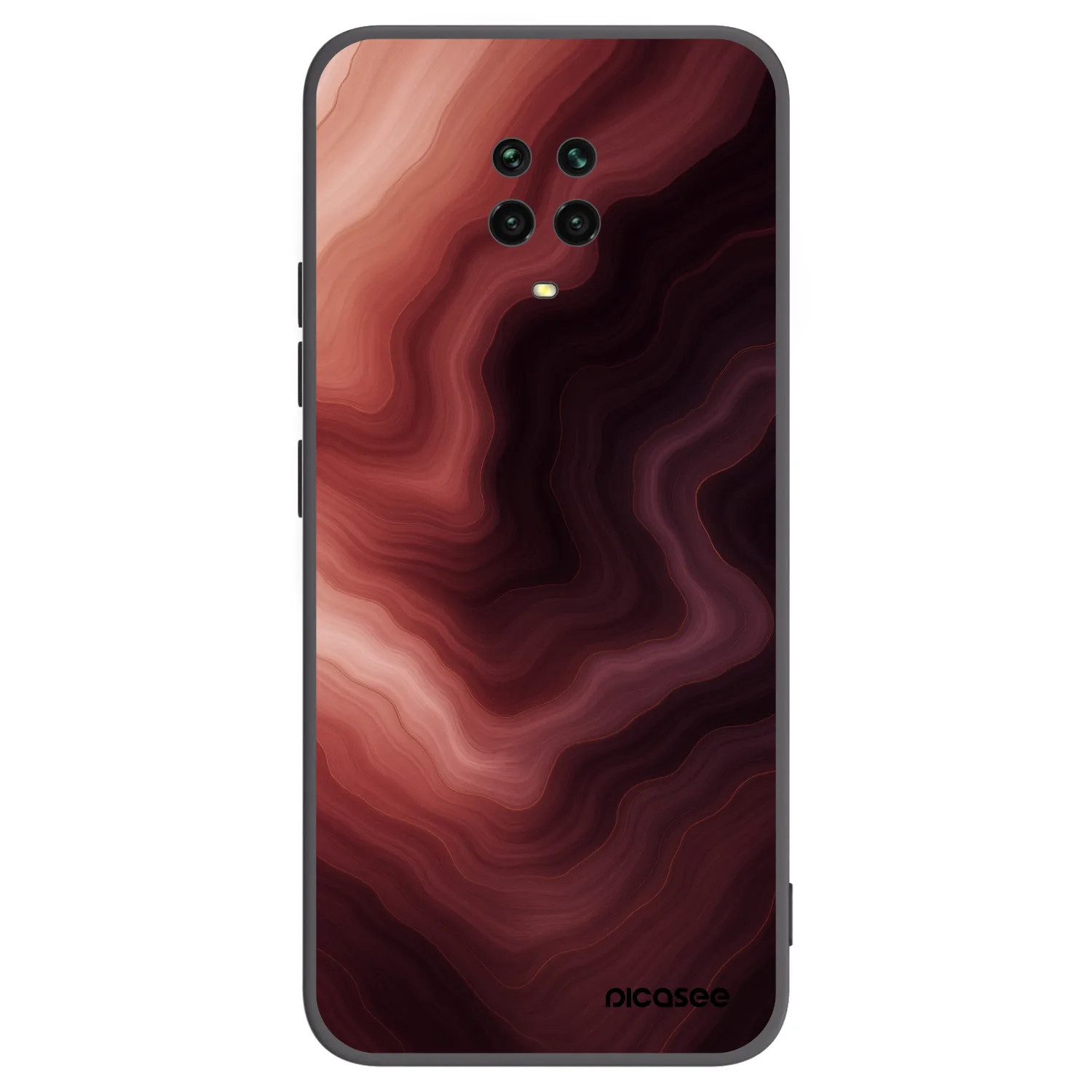 Picasee silikonski črni ovitek za Xiaomi Redmi Note 9S - Rouge