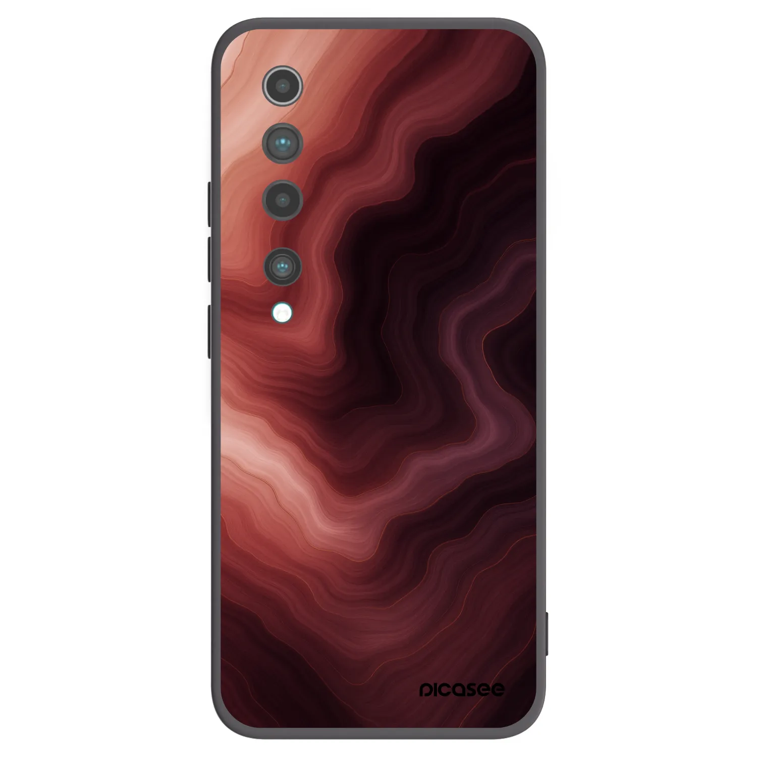 Picasee silikonski črni ovitek za Xiaomi Mi 10 - Rouge