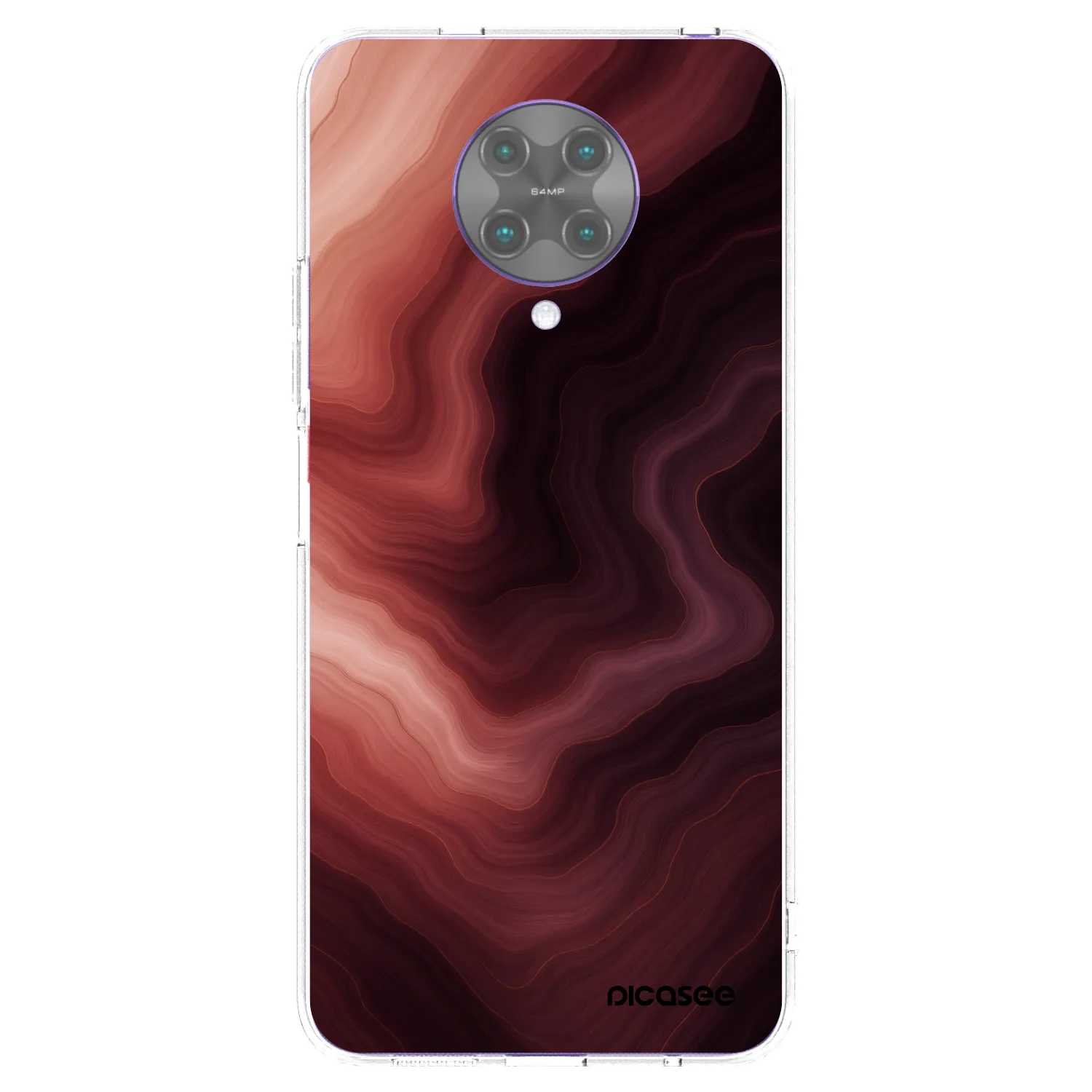 Picasee silikonski prozorni ovitek za Xiaomi Poco F2 Pro - Rouge