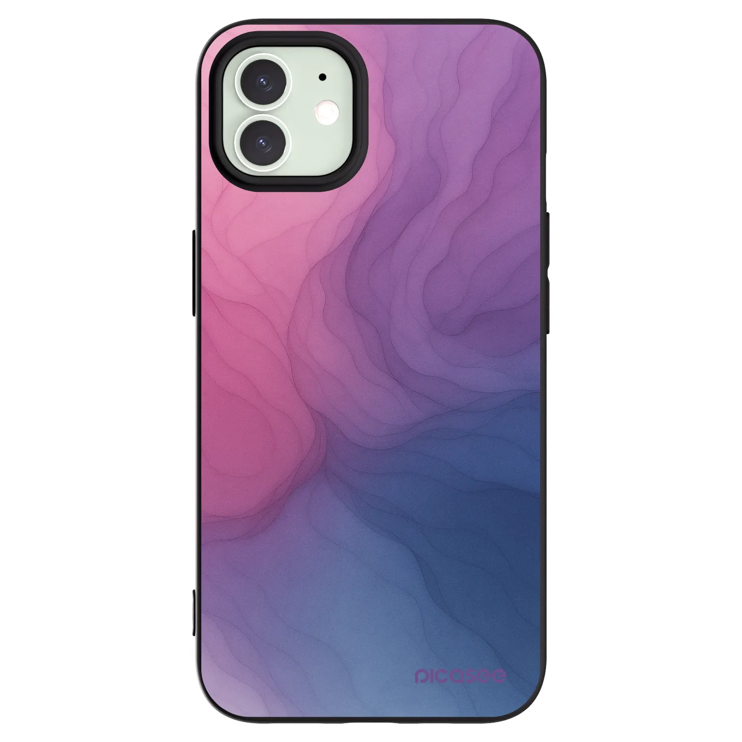 Picasee silikonski črni ovitek za Apple iPhone 12 - Silk