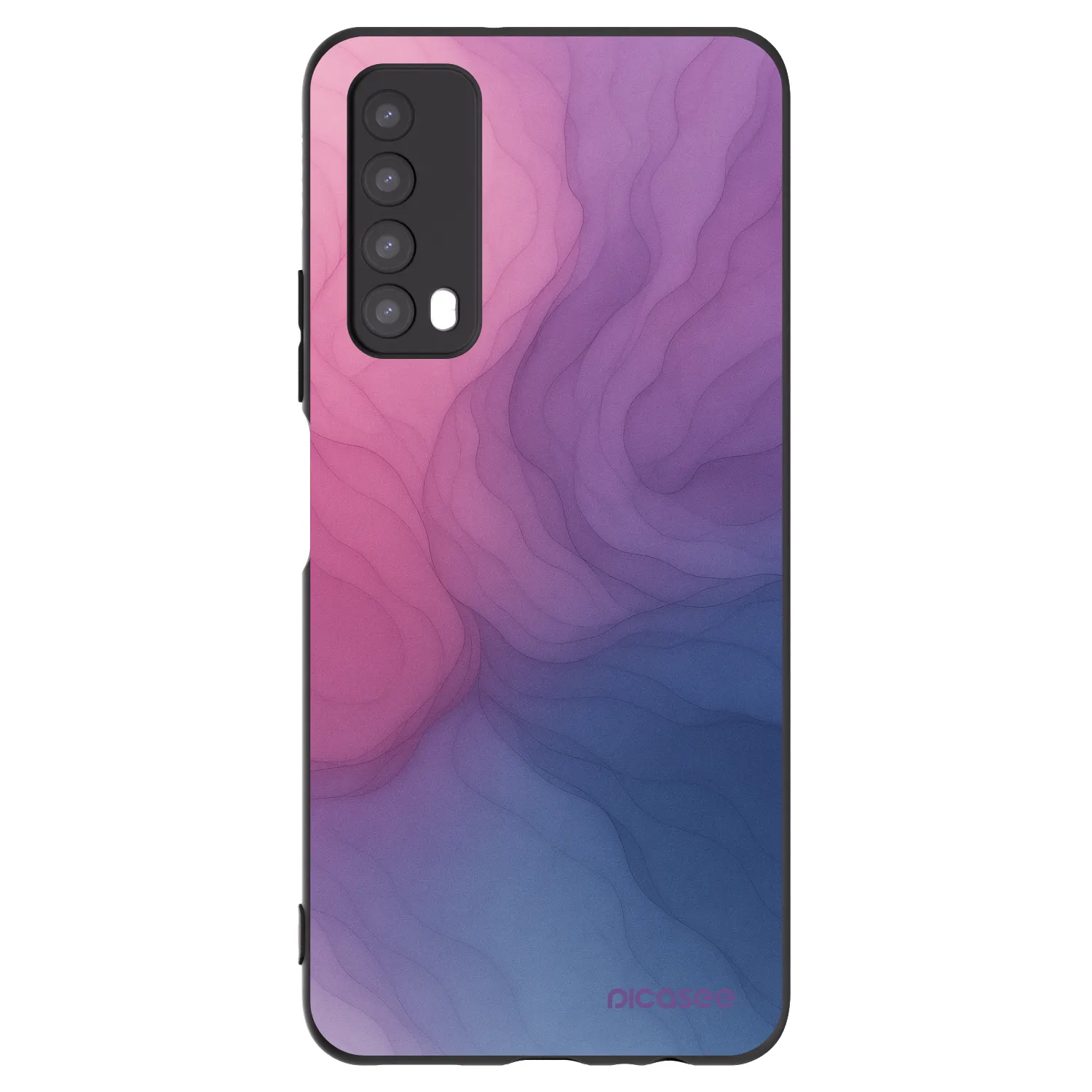 Picasee silikonski črni ovitek za Huawei P Smart 2021 - Silk