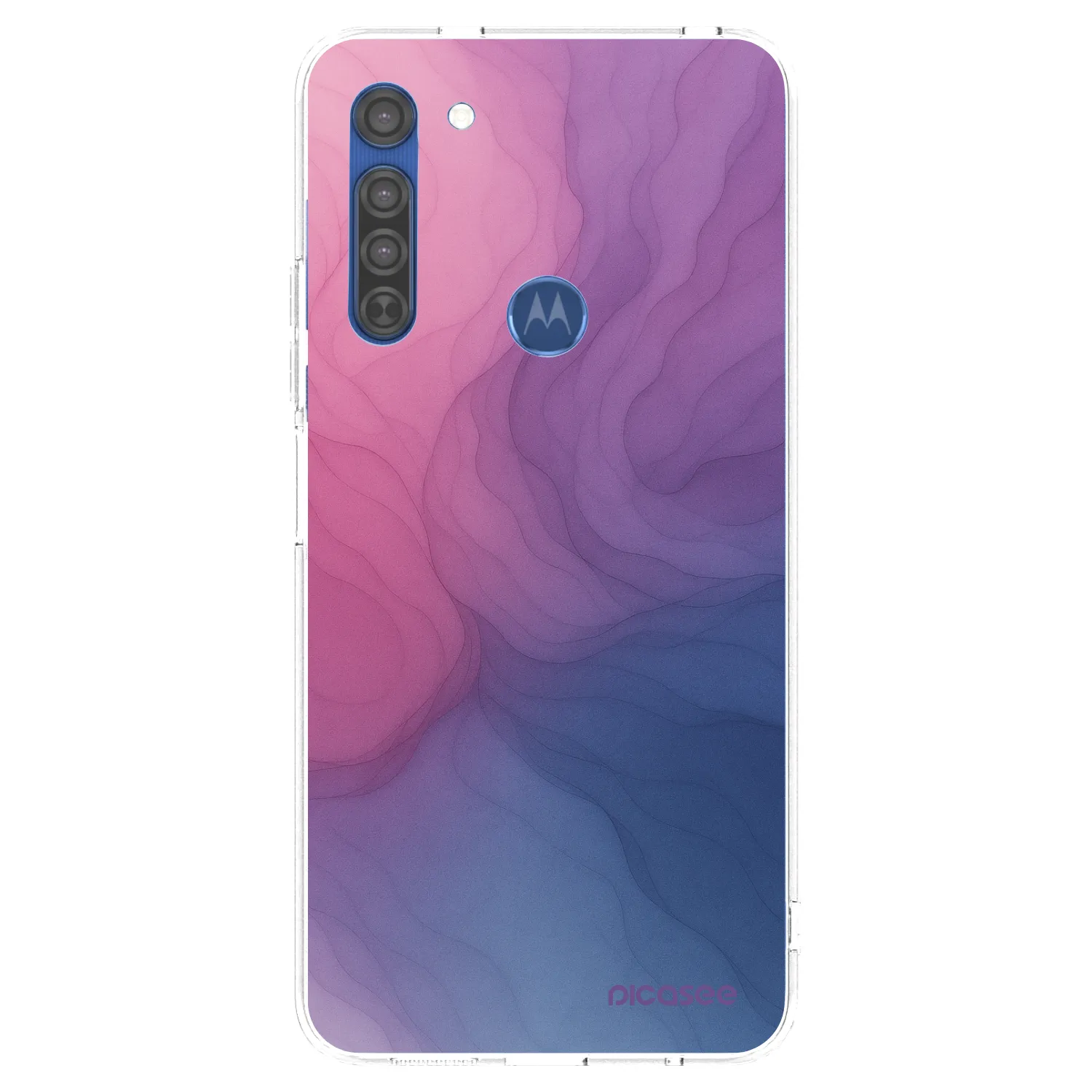Picasee silikonski prozorni ovitek za Motorola Moto G8 - Silk