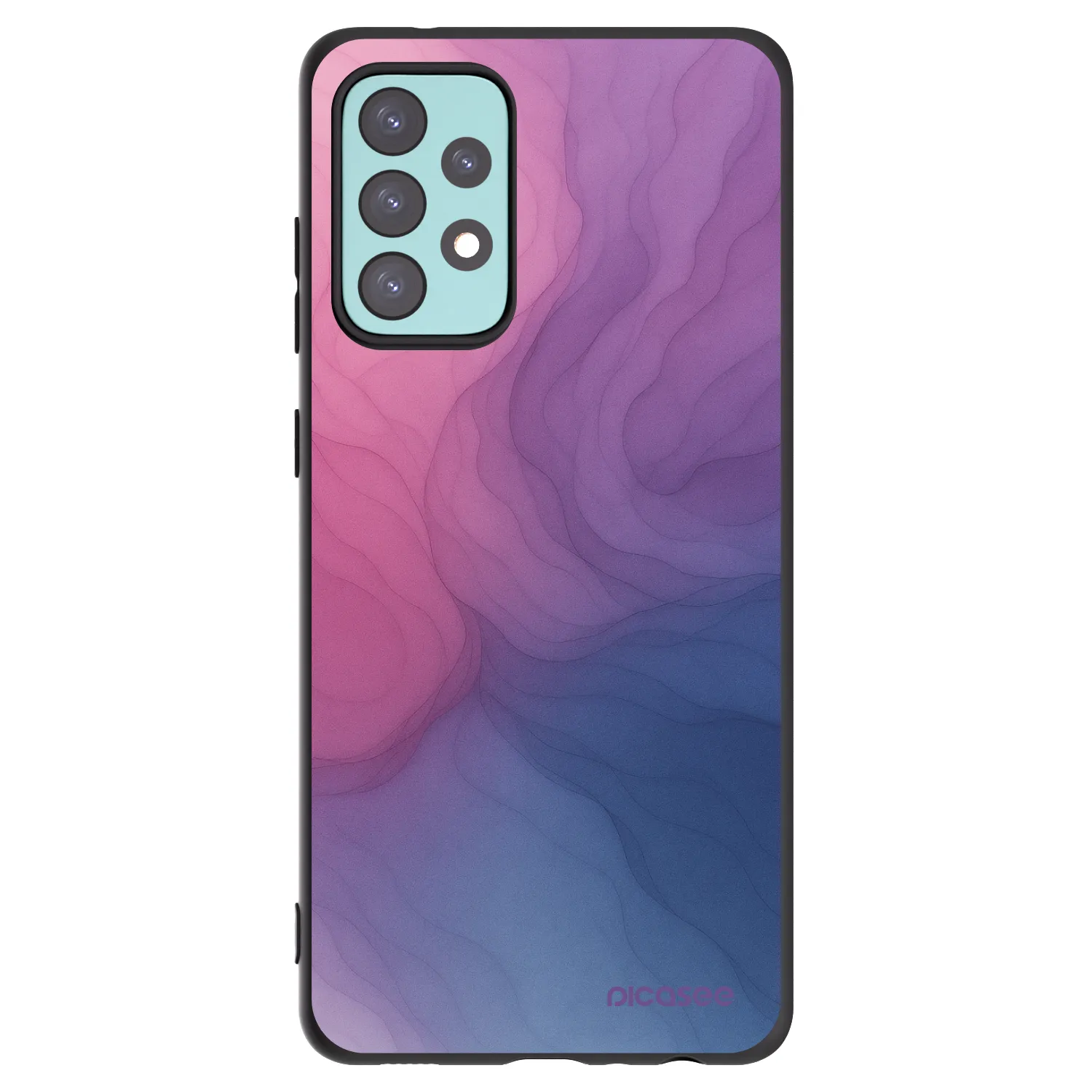 Picasee silikonski črni ovitek za Samsung Galaxy A72 A725F - Silk