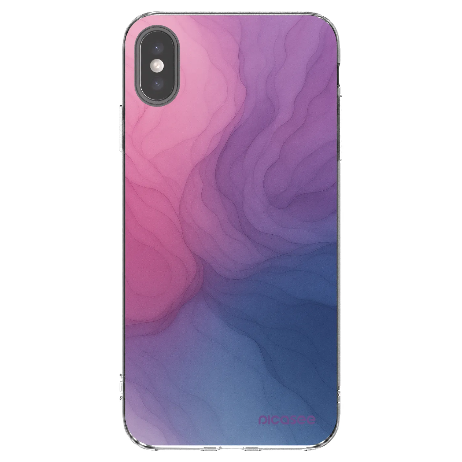 Picasee silikonski prozorni ovitek za Apple iPhone XS Max - Silk