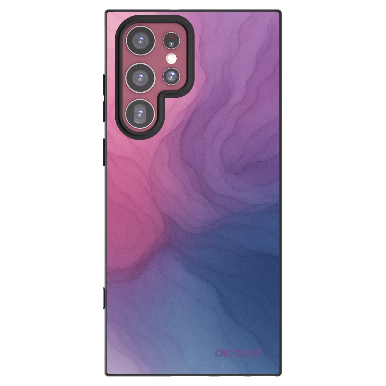 Picasee silikonski črni ovitek za Samsung Galaxy S22 Ultra 5G - Silk