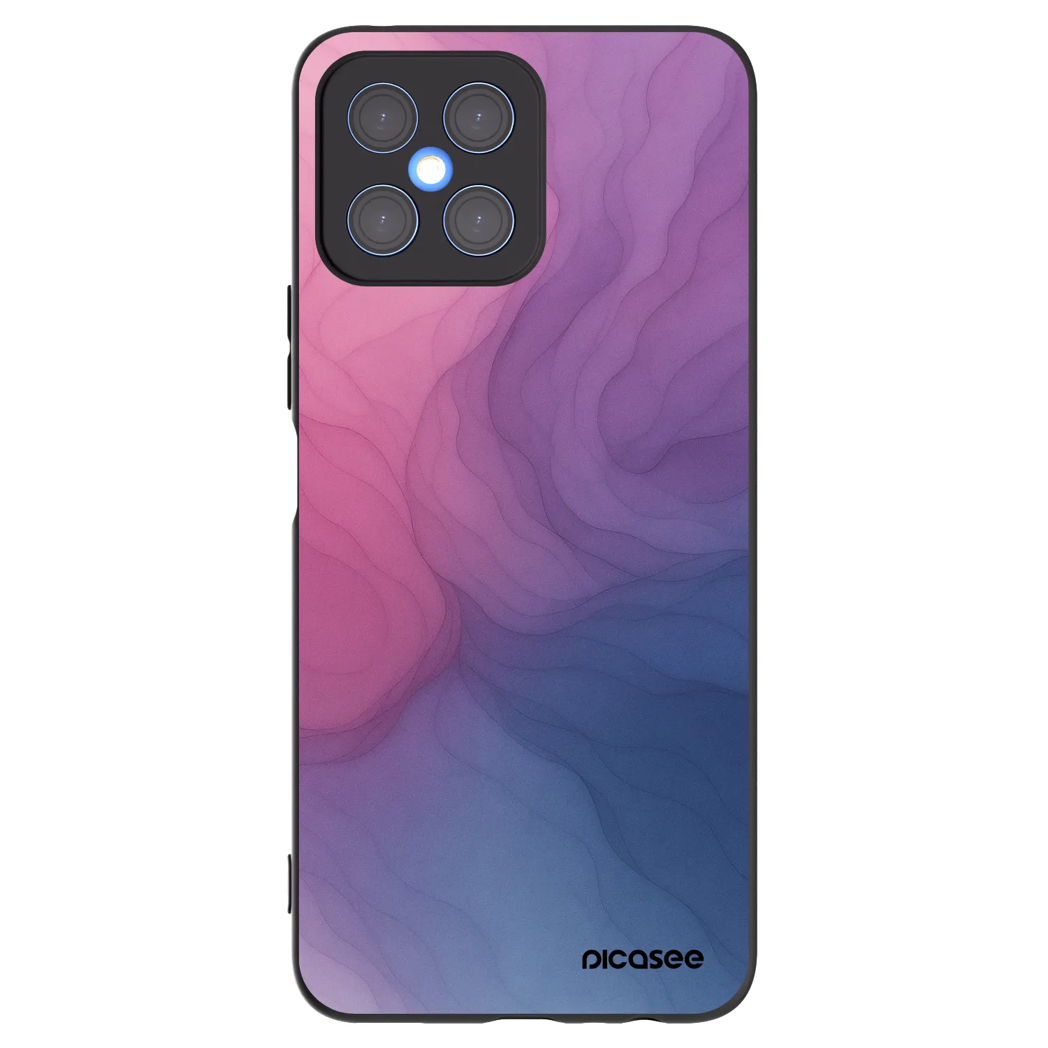 Picasee silikonski črni ovitek za Honor X8 4G - Silk