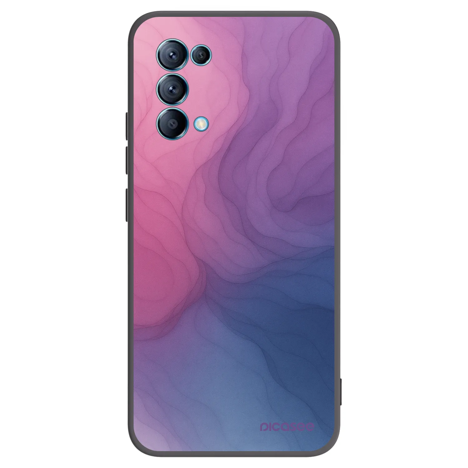 Picasee silikonski črni ovitek za OPPO Reno 5 5G - Silk