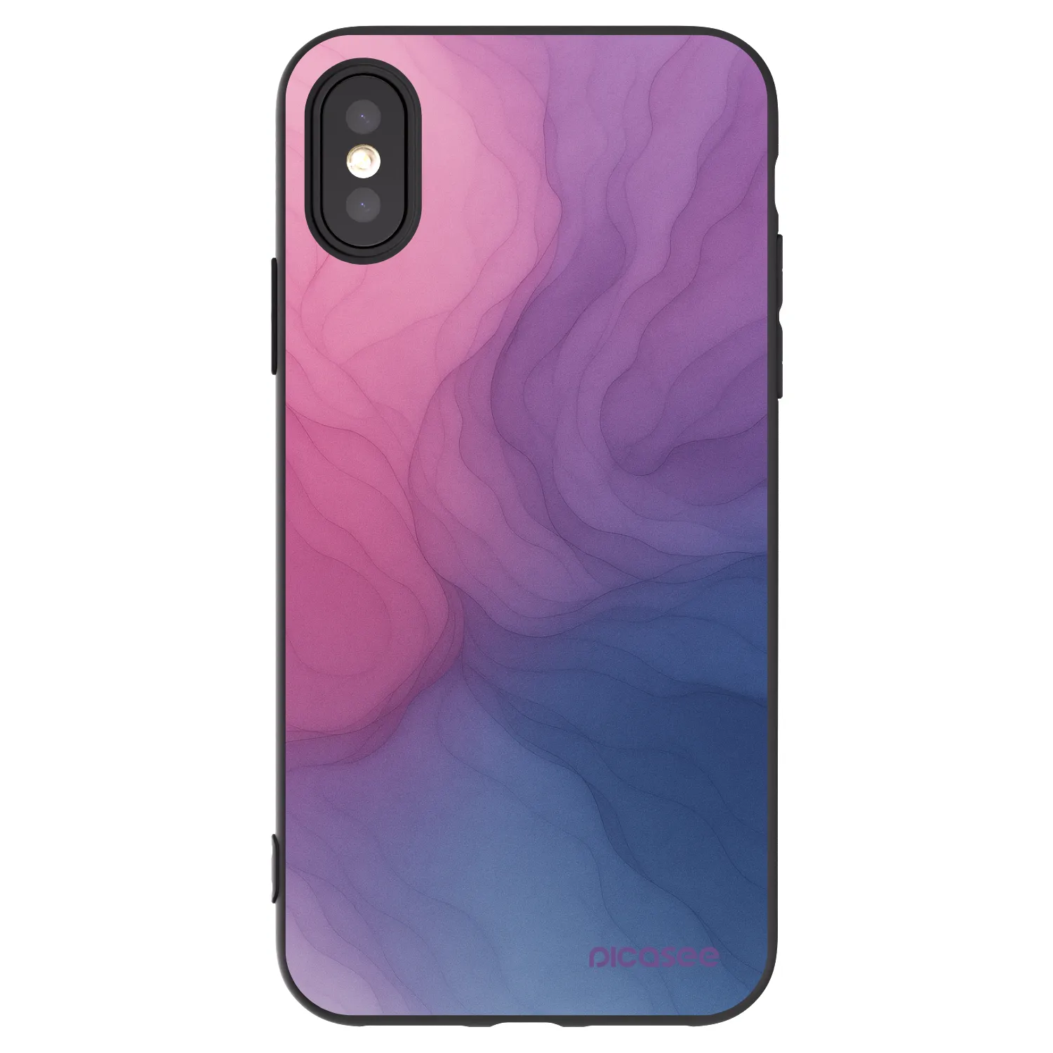 Picasee silikonski črni ovitek za Apple iPhone X/XS - Silk
