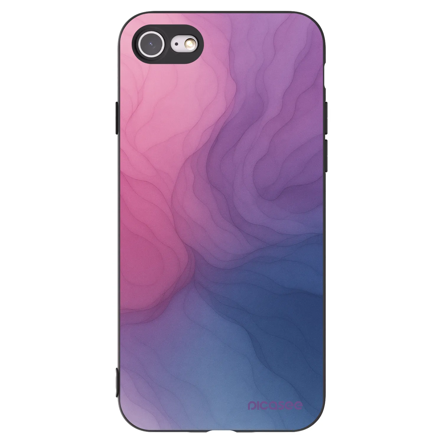 Picasee silikonski črni ovitek za Apple iPhone 7 - Silk