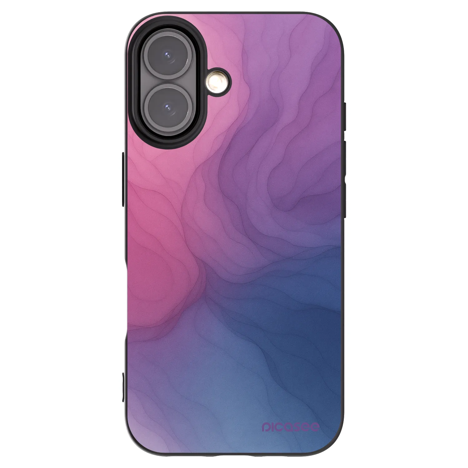 Picasee silikonski črni ovitek za Apple iPhone 16 - Silk