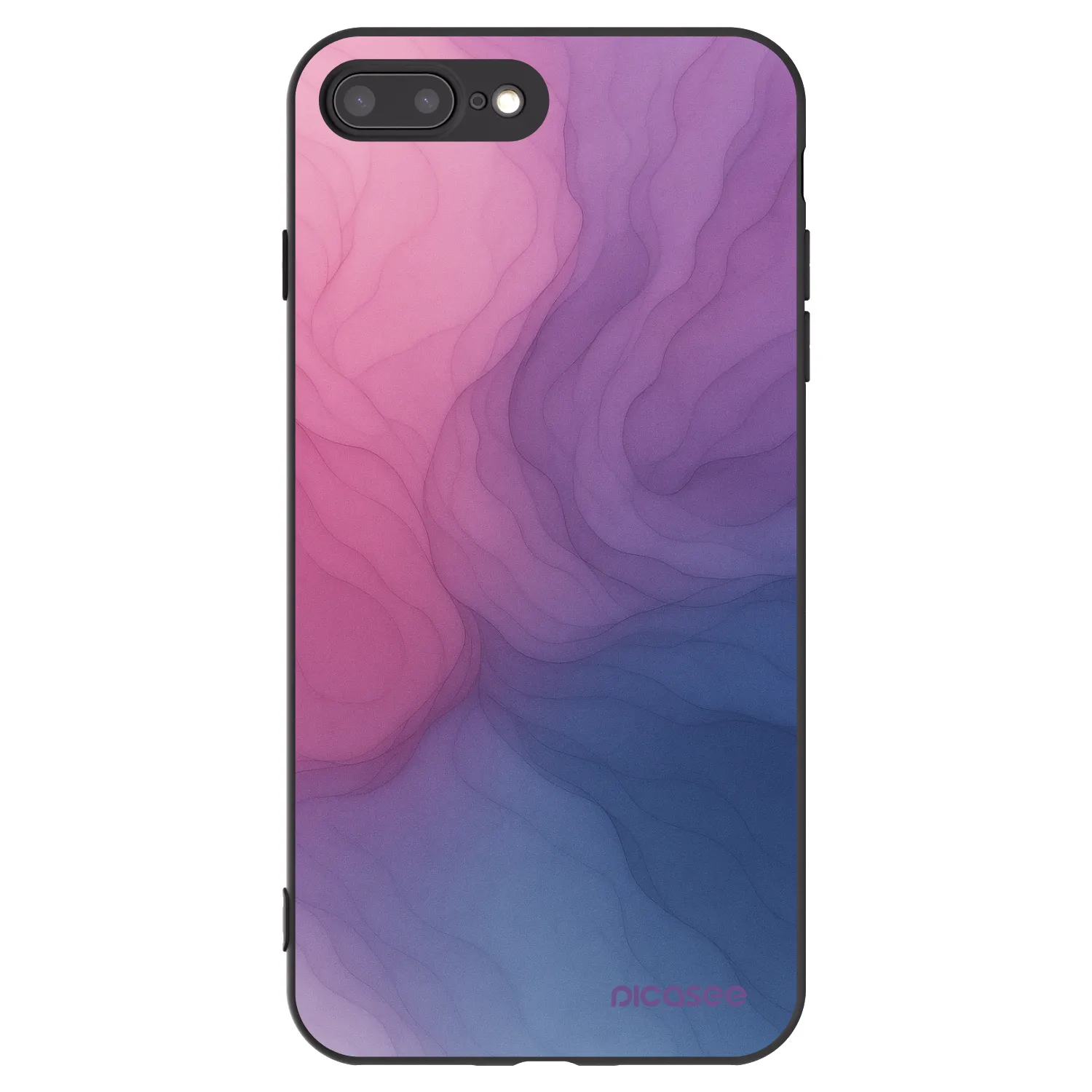Picasee silikonski črni ovitek za Apple iPhone 7 Plus - Silk