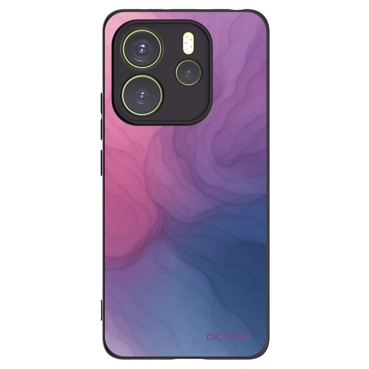Picasee silikonski črni ovitek za Xiaomi Redmi Note 14 4G - Silk