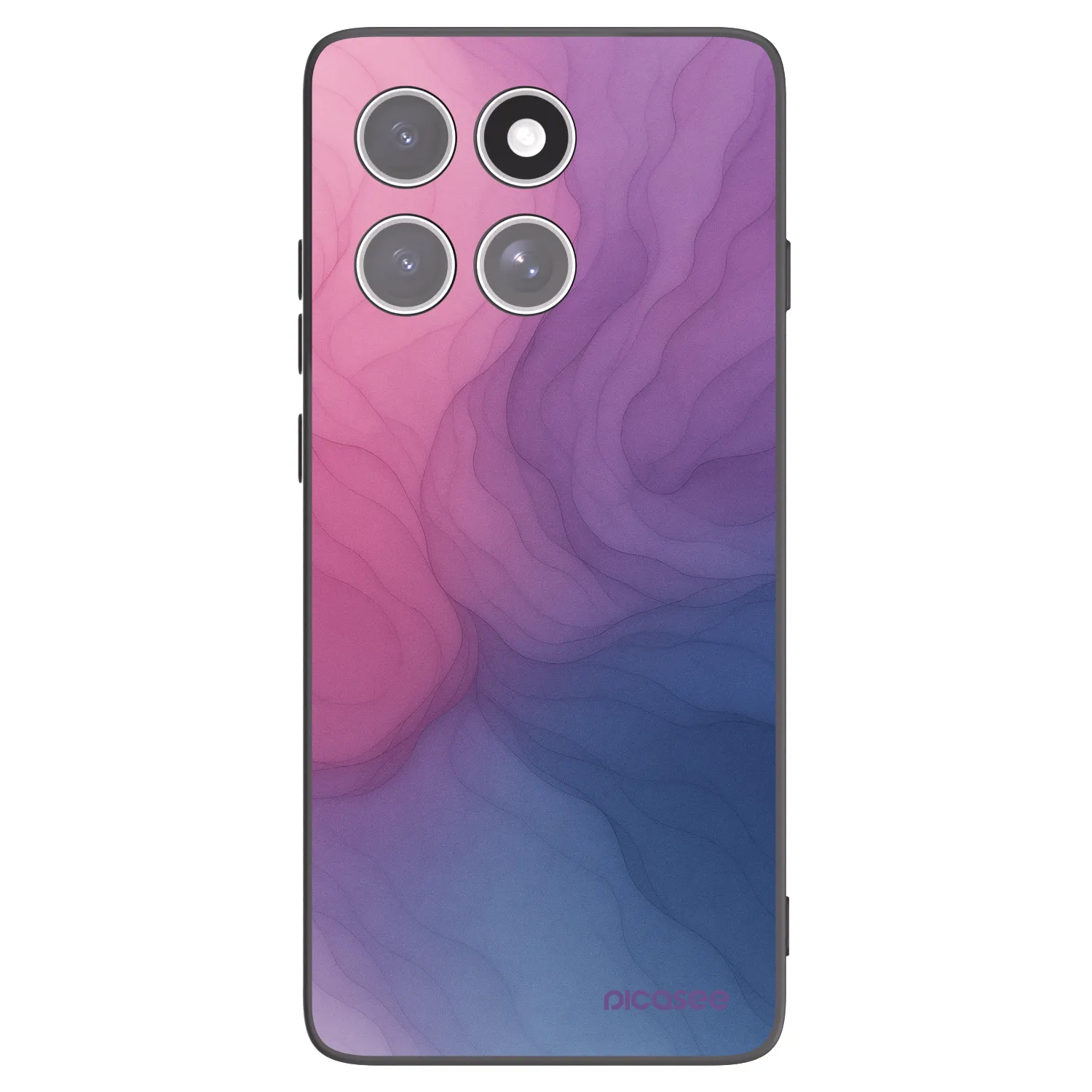 Picasee silikonski črni ovitek za Motorola Edge 60 Pro - Silk