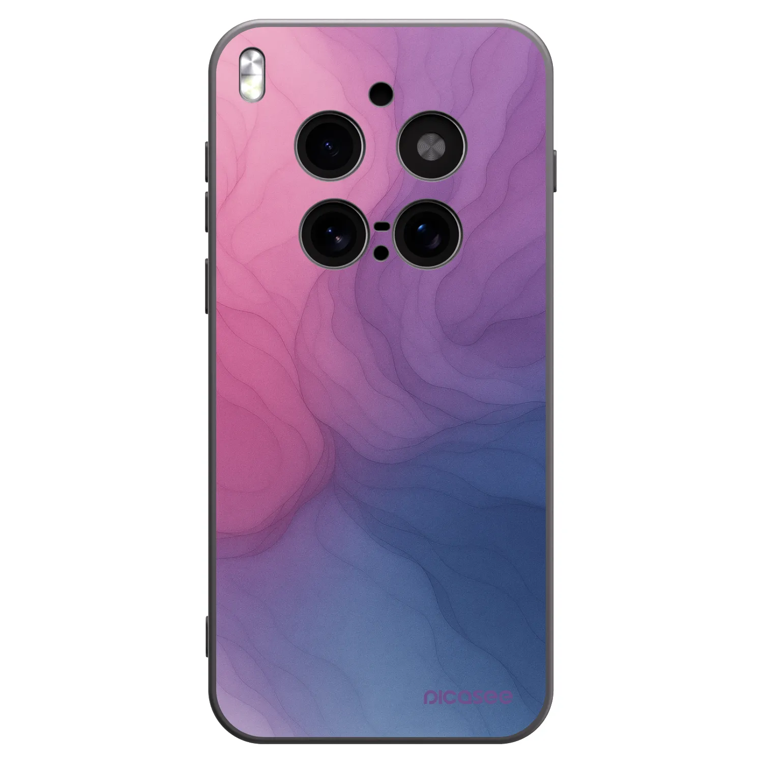 Picasee silikonski črni ovitek za Vivo X300 Pro - Silk