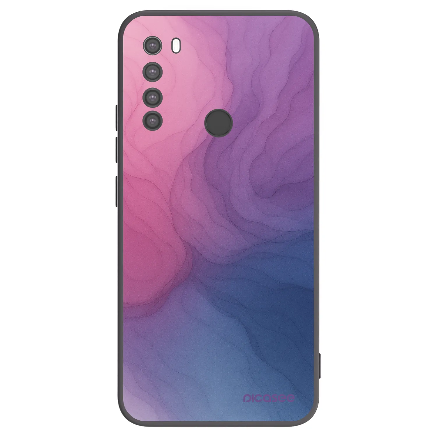 Picasee silikonski črni ovitek za Xiaomi Redmi Note 8 - Silk