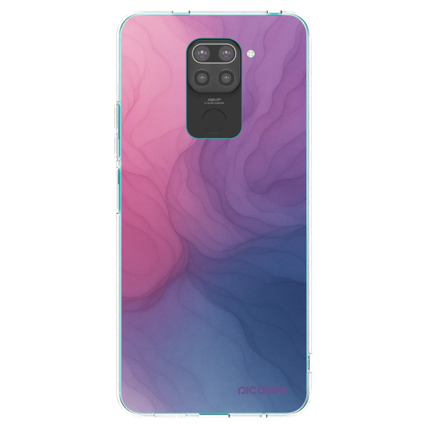 Picasee silikonski črni ovitek za Xiaomi Redmi Note 9 - Silk