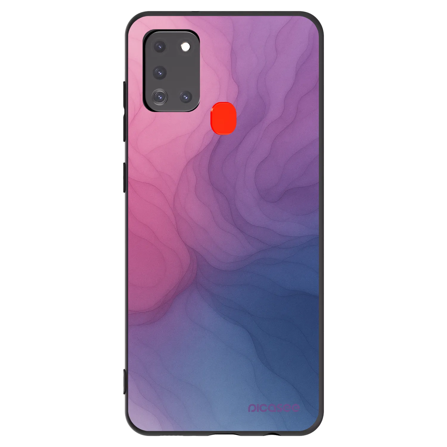 Picasee silikonski črni ovitek za Samsung Galaxy A21s - Silk