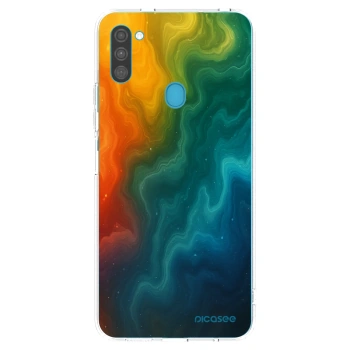 Picasee silikonski prozorni ovitek za Samsung Galaxy M11 - Solar