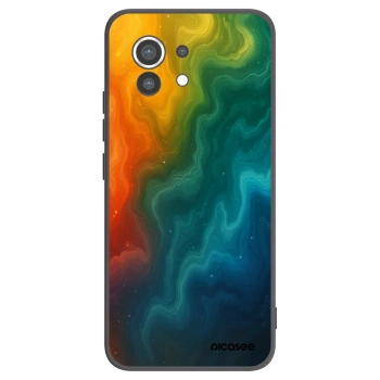 Picasee silikonski črni ovitek za Xiaomi Mi 11 - Solar
