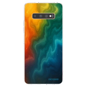 Picasee silikonski prozorni ovitek za Samsung Galaxy S10 Plus G975 - Solar