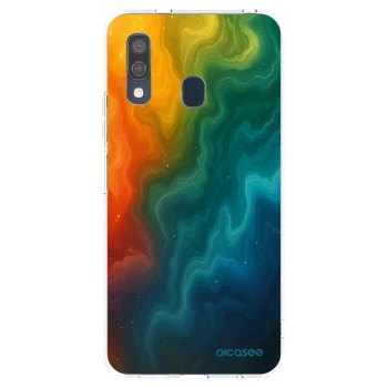 Picasee silikonski prozorni ovitek za Samsung Galaxy A40 A405F - Solar