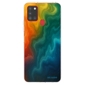 Picasee silikonski prozorni ovitek za Samsung Galaxy A21s - Solar