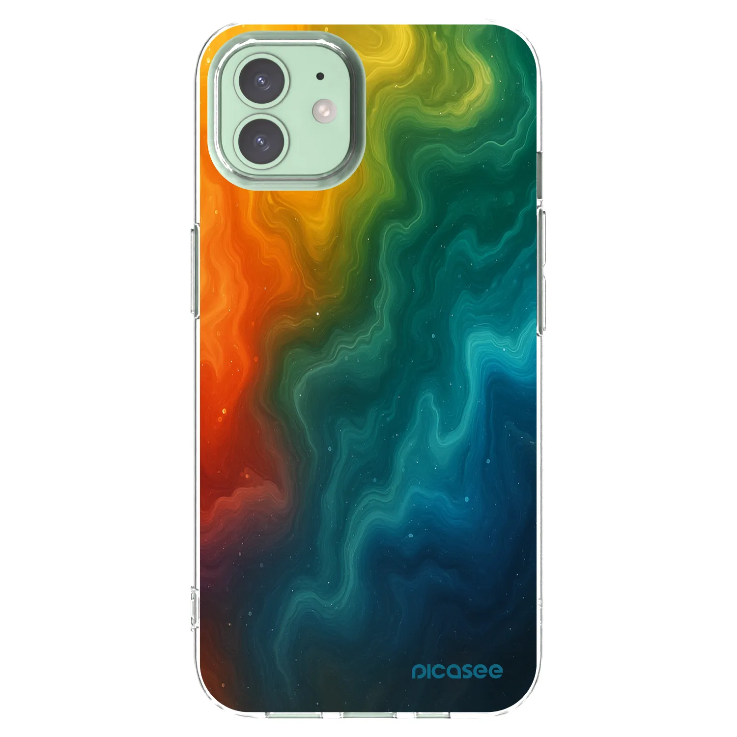 Picasee silikonski prozorni ovitek za Apple iPhone 12 - Solar