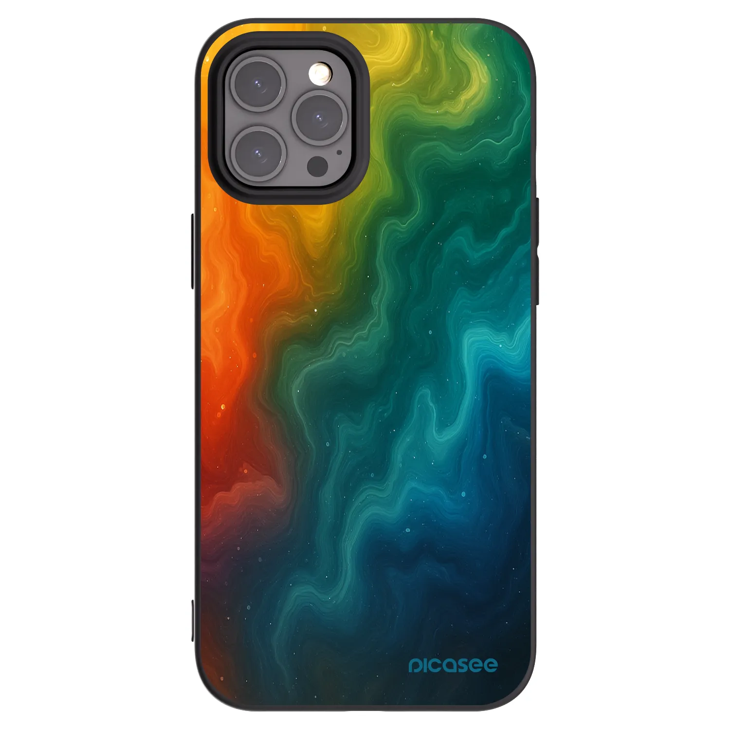 Picasee silikonski črni ovitek za Apple iPhone 12 Pro Max - Solar