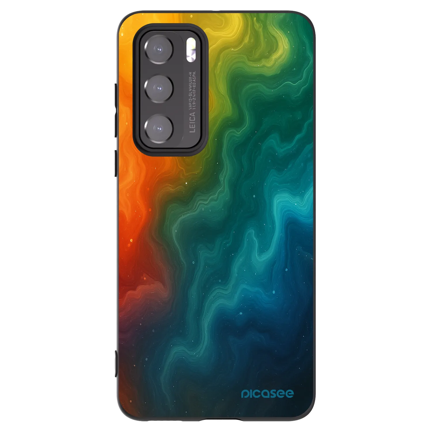 Picasee silikonski črni ovitek za Huawei P40 - Solar